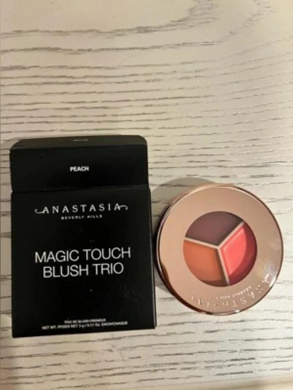 🍑Face Need🍑BNIB Anastasia Fullsize PEACH Magic Touch Cream Blush Trio!$38Ret!!